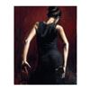 Image 1 : Fabian Perez, "El Baile Del Flamenco Rojo II" Hand Textured Limited Edition Gicl
