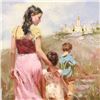 Image 2 : Pino (1939-2010), "Steps to Eternity" Artist Embellished Limited Edition on Canv