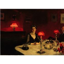 Sargent - A Dinner Table at Night