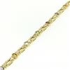 Image 2 : 14K Yellow Gold 7" Fancy Link 2.0 ctw Genuine Bezel Oval Multi Gemstone Bracelet