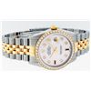 Image 6 : Rolex Mens 2 Tone Mother Of Pearl Diamond 36MM Oyster Perpetual Datejust