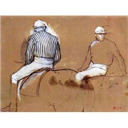 Edgar Degas - Two Jockeys