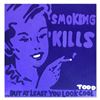 Image 1 : Todd Goldman, "Smoking Kills" Hand Signed Original Painting on Canvas with Lette
