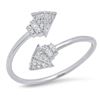 Image 1 : 14K White Gold 0.19CTW Diamond Ring, (I1-I2/H-H)