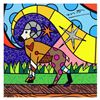 Image 1 : Britto, "Aries" Hand Signed Limited Edition Giclee on Canvas; Authenticated.