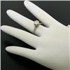 Image 3 : Etched 14k TT Gold .80 ctw European Cut Diamond Solitaire Engagement Ring