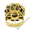 Image 9 : Vintage Handmade 18kt Two Tone Gold Mabe Pearl & 0.25 ctw Diamond Ring
