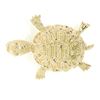 Image 1 : Petite 14K Yellow Gold Amazing Highly Detailed Textured Turtle Brooch Pin