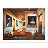 Image 1 : "Interior with Magritte" Limited Edition Giclee on Canvas (40" x 30") by Ferjo,