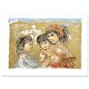 Image 1 : "Zalina with Aries and Ande" Limited Edition Lithograph by Edna Hibel (1917-2014