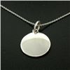 Image 4 : 14K White Gold 0.18 ctw Diamond Hand of Fatima Hamsa Hand Disk Pendant w/16" Cha