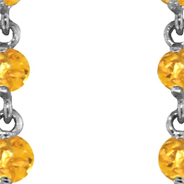 Genuine 23 ctw Citrine Earrings 14KT White Gold - REF-50P6H