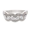 Image 1 : Natural 0.84 CTW Marquise & Diamond Ring W=7MM 14K Gold - REF-115M2F