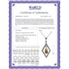 Image 2 : Genuine 0.70 ctw Citrine Necklace 14KT White Gold - REF-23K9V