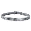 Image 1 : Natural 3.86 CTW Diamond Bracelet 18K White Gold - REF-503M3F