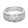 Image 1 : Natural 0.46 CTW Princess Diamond Ring 14K White Gold - REF-90X2T