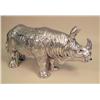Image 4 : A "WHITE" METAL HIPPOPOTAMUS FORM CONTAINER
