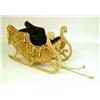 Image 6 : A CARVED WOOD PAINT DECORATED SLEIGH