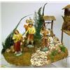 Image 6 : A GROUP OF GERMAN HAND-PAINTED PAPER MACHE NATIVITY FIGURES
