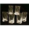 Image 1 : A GROUP OF COLORLESS GLASS SQUARE FORM TALL TUMBLER GLASSES