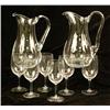 Image 1 : A PAIR OF COLORLESS GLASS PITCHERS