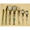 Image 2 : AN OVERSIZED ASSEMBLED GROUP OF FLATWARE