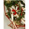 Image 3 : A PAINT DECORATED WOODEN HOLIDAY DECORATED FERRIS WHEEL