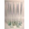 Image 1 : A GROUP OF TALL COLORLESS GLASS VASES