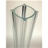 Image 5 : A GROUP OF TALL COLORLESS GLASS VASES