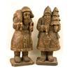 Image 1 : THREE CARVED WOOD FIGURES
