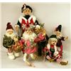 Image 1 : A GROUP OF HOLIDAY DECORATED FIGURES