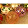 Image 2 : A GROUP OF PAINTED GLASS SPHERICAL CHRISTMAS ORNAMENTS
