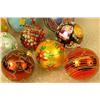 Image 4 : A GROUP OF PAINTED GLASS SPHERICAL CHRISTMAS ORNAMENTS