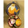 Image 5 : A GROUP OF PAINTED GLASS SPHERICAL CHRISTMAS ORNAMENTS