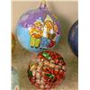 Image 6 : A GROUP OF PAINTED GLASS SPHERICAL CHRISTMAS ORNAMENTS
