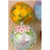 Image 7 : A GROUP OF PAINTED GLASS SPHERICAL CHRISTMAS ORNAMENTS