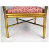Image 6 : FOUR GOLD-PAINTED FAUX-BAMBOO UPHOLSTERED ARMCHAIRS