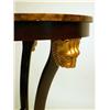 Image 3 : AN EMPIRE STYLE FAUX ROSEWOOD GRAINED AND PARCEL-GILT CIRCULAR SIDE TABLE
