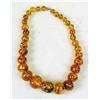 Image 2 : THREE AMBER COLORED BEADED NECKLACES