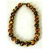 Image 4 : THREE AMBER COLORED BEADED NECKLACES