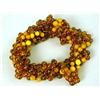 Image 6 : THREE AMBER COLORED BEADED NECKLACES