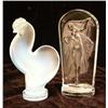 Image 1 : AN OPALESCENT GLASS ROOSTER