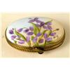 Image 4 : SIX LIMOGES HAND-PAINTED PORCELAIN FLORAL MOTIF SMALL HINGED BOXES