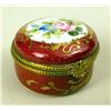 Image 5 : SIX LIMOGES HAND-PAINTED PORCELAIN FLORAL MOTIF SMALL HINGED BOXES