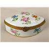 Image 9 : SIX LIMOGES HAND-PAINTED PORCELAIN FLORAL MOTIF SMALL HINGED BOXES