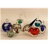 Image 1 : A GROUP OF EIGHT ART GLASS PERFUME BOTTLES
