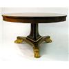 Image 1 : AN EMPIRE STYLE PART-EBONIZED AND ROSEWOOD-VENEERED DINING TABLE