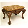 Image 1 : A GEORGE I STYLE CARVED WALNUT FOOTSTOOL