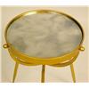 Image 2 : A CONTEMPORARY PATINATED METAL MIRRORED CIRCULAR SIDE TABLE