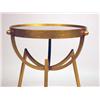 Image 3 : A CONTEMPORARY PATINATED METAL MIRRORED CIRCULAR SIDE TABLE